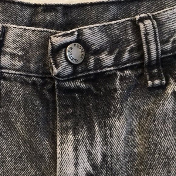 Vintage Rustler Jeans size 16 slim gray‎ acid wash - Picture 4 of 6